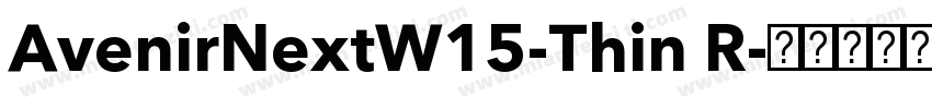 AvenirNextW15-Thin R字体转换